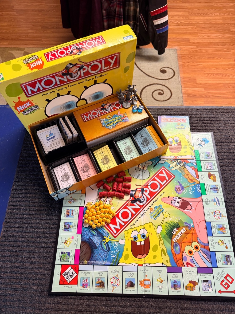 Vintage Nickelodeon Spongebob Squarepants Monopoly Collectors Edition 2005 Game